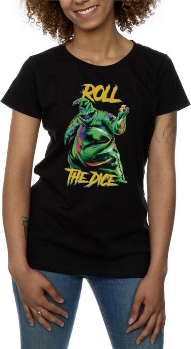 Actual product image Disney Womens/Ladies Nightmare Before Christmas Oogie Boogie Dice Cotton T-Shirt (S)