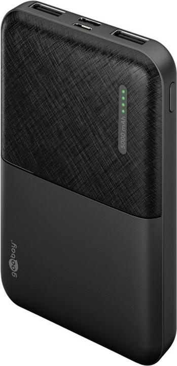 Goobay Powerbank Compact 5.000 mAh (5000 mAh, 10.50 W, 3.70 Wh)
