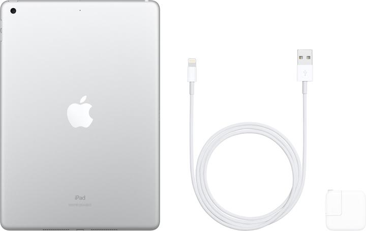 Actual product image Apple iPad (2019) (WLAN only, 10.20", 128 GB, Silver)