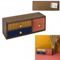 Actual product image Home Deco Factory 3 drawer storage velvet