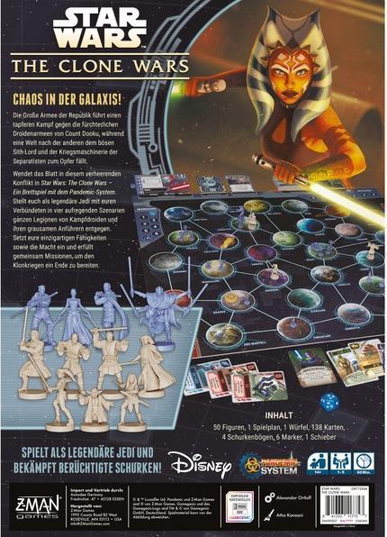 Actual product image Z-Man Games ZMND0027 - Star Wars: The Clone Wars, Brettspiel, für 1-5 Spieler, ab 14 Jahren (DE-Ausgabe) (German)