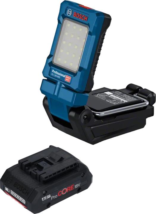 Produktbild Bosch Professional Bosch GLI 18V-800 Professional Akku Leuchte 18 V 800 lm + 1x ProCORE Akku 4,0 Ah - ohne Ladegerät (800 lm)