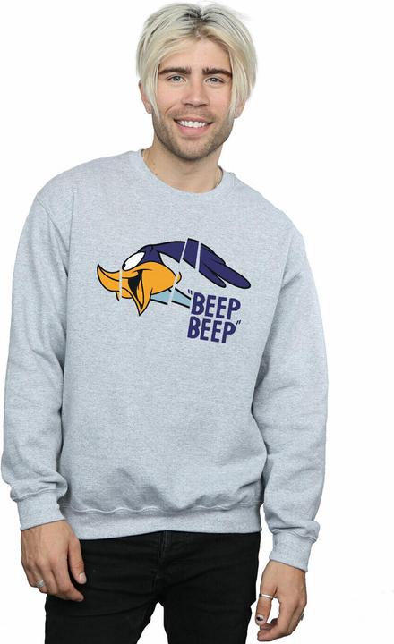 Actual product image Looney Tunes Mens Beep Beep Road Runner Sweatshirt (M)