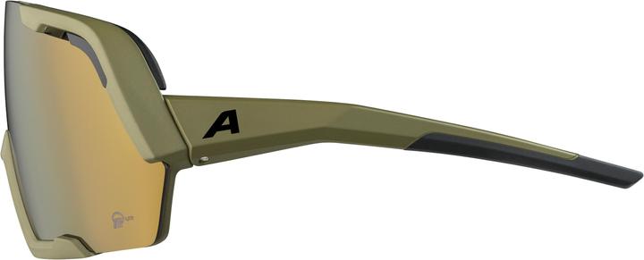 Actual product image ALPINA SPORTS Rocket Bold Q-Lite (Olive matt-clear, Gold)