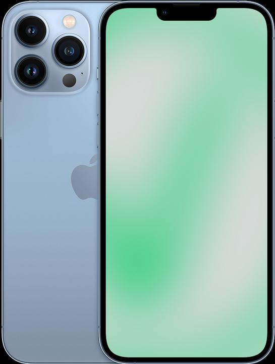 Immagine prodotto Revendo iPhone 13 Pro Max (256 GB, Sierra Blu, 6.70", 16 Mpx, SIM + eSIM, D / Accettabile)