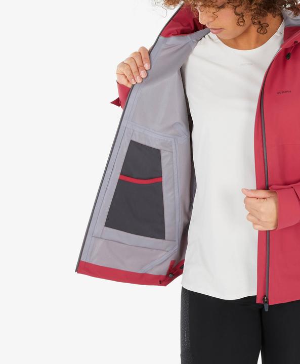 Actual product image Quechua Women's hiking jacket waterproof mountain hiking - MH500 pink (XXL)