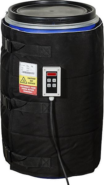 Actual product image kaiserkraft Drum heating jacket, for 105 - 120 l drums, digital, max. 90 °C, 640 W.