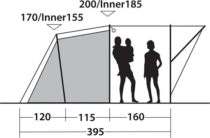 Actual product image Outwell Sky 5 (Tunnel tent, 15.60 kg, 5 persons)