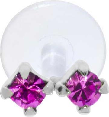 Immagine prodotto Bijouteria Piercing orecchio (Bioplastica, Vetro (di orologio), Argento 925)