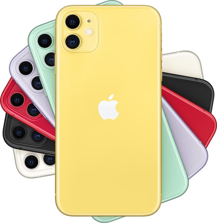 Apple iPhone 11 (64 GB, Yellow, 6.10", SIM + eSIM, 12 Mpx, 4G)