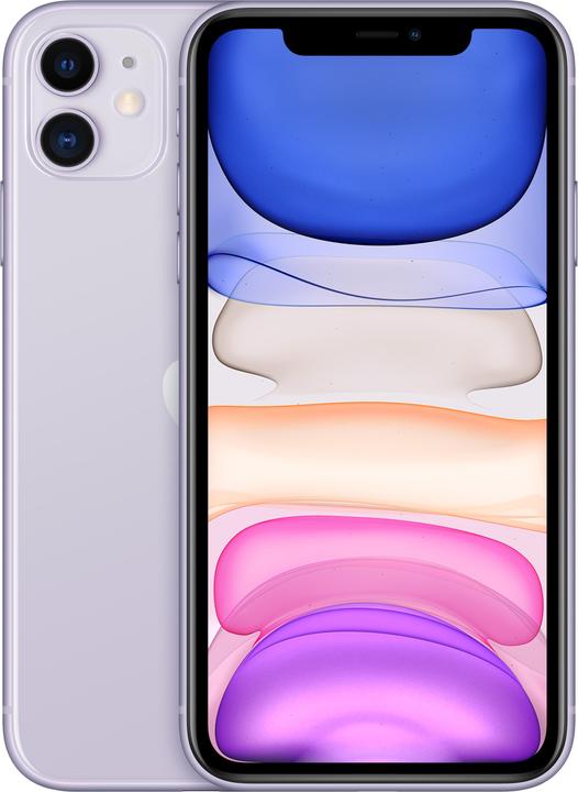 Produktbild Apple iPhone 11 (64 GB, Purple, 6.10", SIM + eSIM, 12 Mpx, 4G)