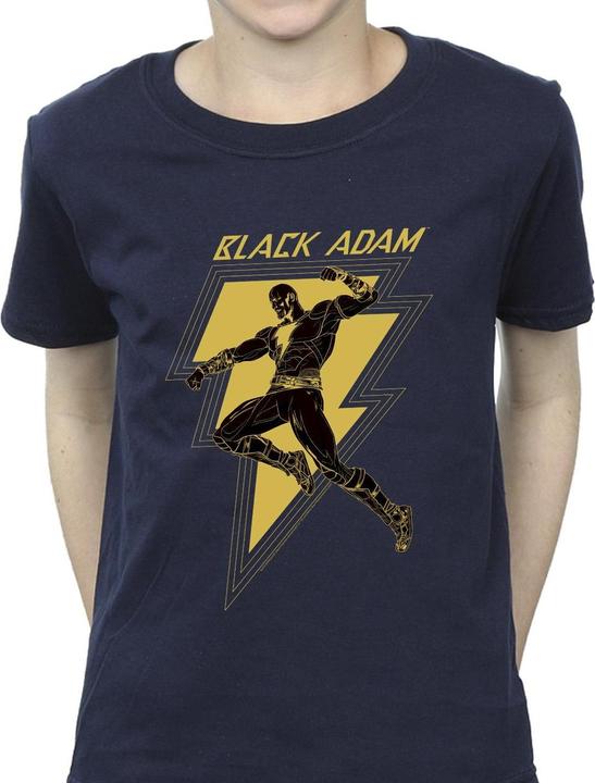 Immagine prodotto Black Adam Golden Bolt Chest Maglietta Ragazzi (140, 146)