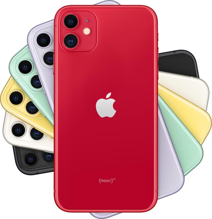 Apple iPhone 11 (128 GB, (PRODUCT)RED, 6.10", SIM + eSIM, 12 Mpx, 4G)