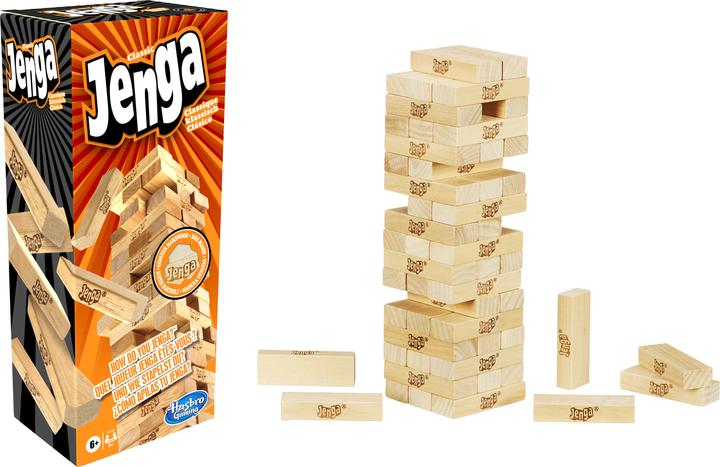 Actual product image Hasbro Gaming Jenga Classic (German, French, Italian)