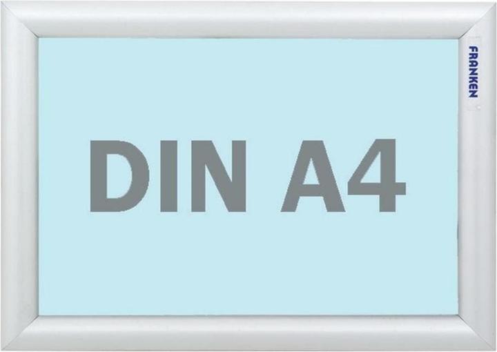 Actual product image Franken Poster frame "Outdoor", DIN A4, 25 mm frame profile silver anodised aluminium snap frame, synthetic