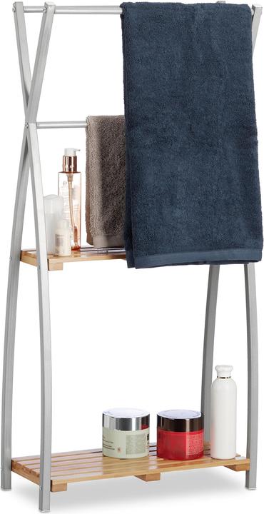 Actual product image Relaxdays Towel rail standing