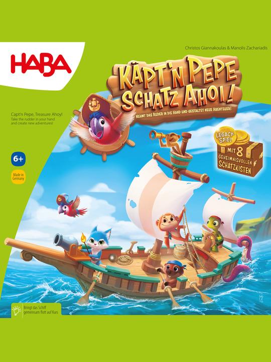 Actual product image Haba Captain Pepe Treasure Ahoy (German)