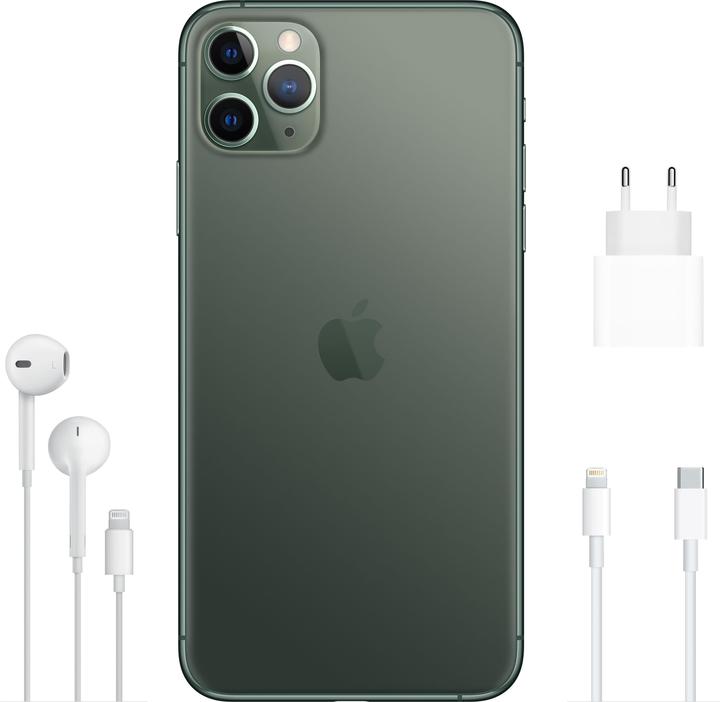 Produktbild Apple iPhone 11 Pro Max (64 GB, Midnight Green, 6.50", SIM + eSIM, 12 Mpx, 4G)