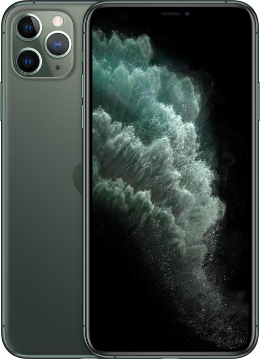 Produktbild Apple iPhone 11 Pro Max (64 GB, Midnight Green, 6.50", SIM + eSIM, 12 Mpx, 4G)