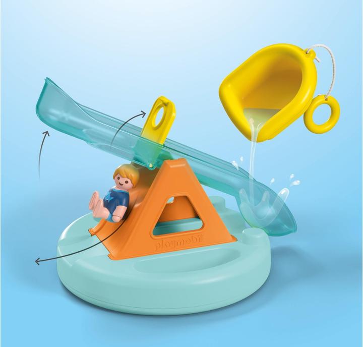 Actual product image Playmobil Badeinsel mit Wasserrutsche (71687, Playmobil Junior)