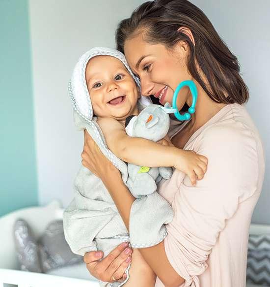 Telo Bagno Bambino Verde Asciugamano Con Cappuccio Sterntaler