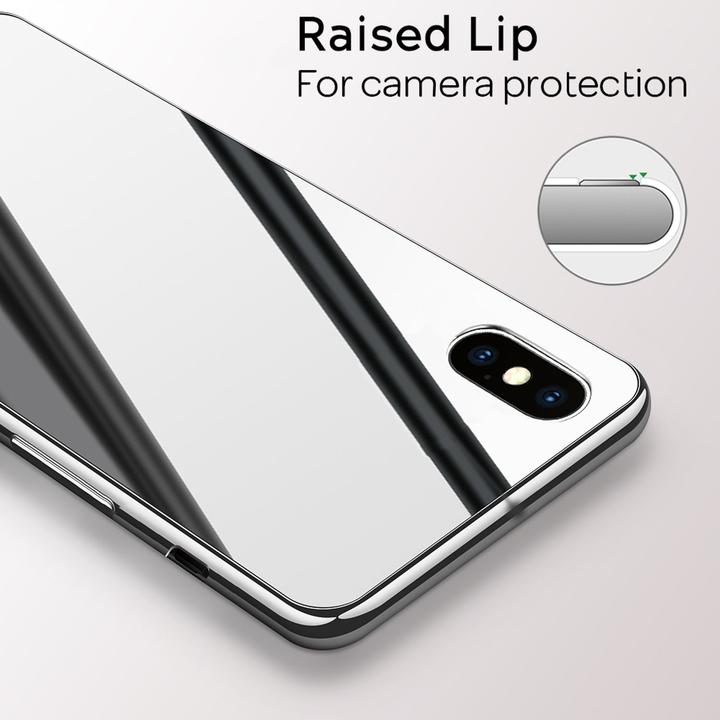 Actual product image Nalia Mirror tempered glass cover (Apple iPhone X, Apple iPhone XS)
