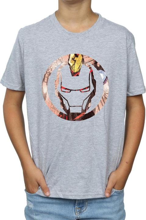 Image du produit - T-shirt IRON MAN MONTAGE SYMBOL - Garçon (140, 146)