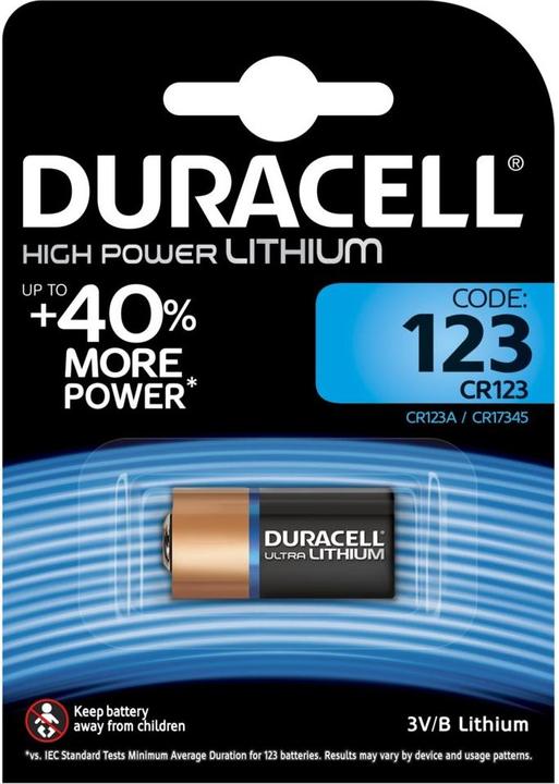 Immagine prodotto Duracell Ultra Foto (1 pz., CR123A, 1400 mAh)