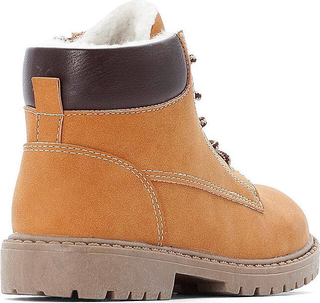 Actual product image La Redoute Collections Lined boots with lacing and zip fastening (29)