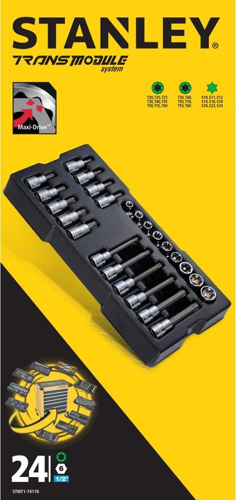 Actual product image Stanley ZESTAW KLUCZY 24el. 1/2" TRANSMODULE