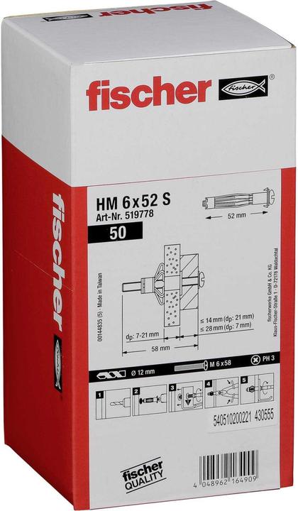 Produktbild Fischer Bolzenanker FAZ II 16 Länge 148 mm Edelstahl (50 Stk.)