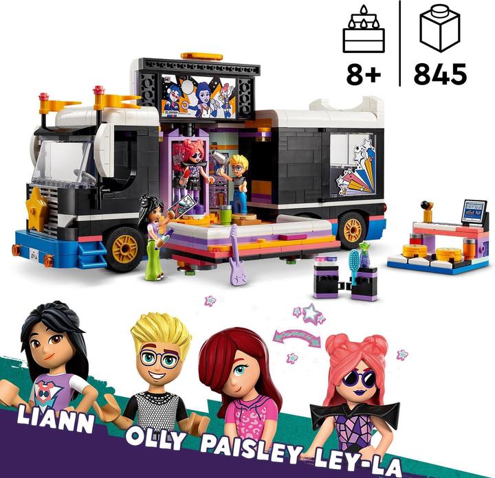 Image du produit LEGO 42619 Bus de tournée Popstar (42619, LEGO Friends)