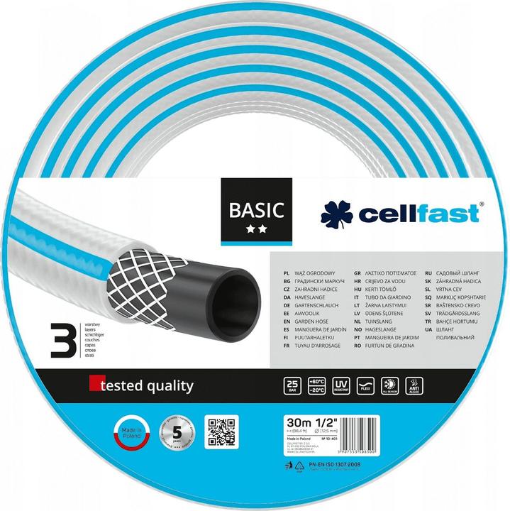 Actual product image Cellfast wąż ogrodowy basic 1/2" 30 m (10-401) (30 m)