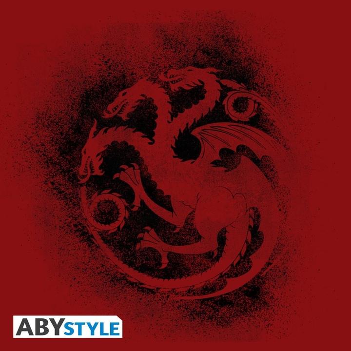Actual product image ABYstyle GAME OF THRONES - Tshirt Targaryen man SS red black - premium (M)