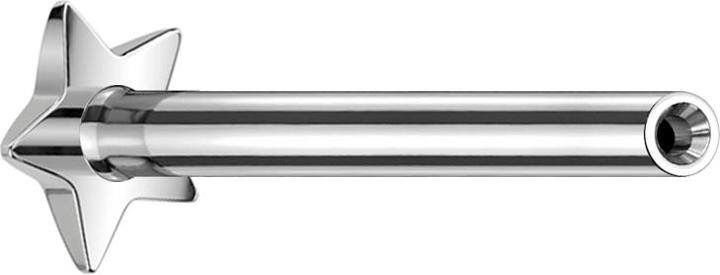 Produktbild Star Piercing Micro Threadless Labret-Stab Stern silber (Titan G23, ohne Messing)