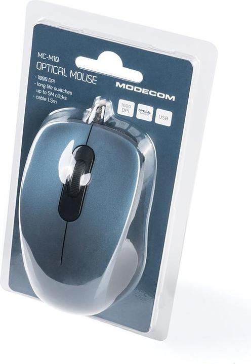 Actual product image Modecom MC-M10 Mouse Ambidextrous USB Type-A Optical 1000 DPI (Cable)