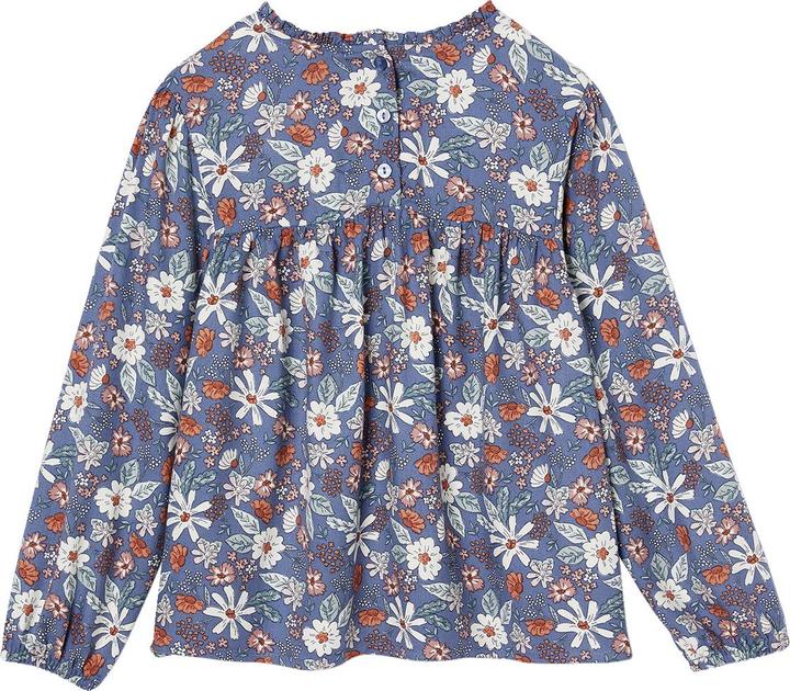 Actual product image Vertbaudet Girls' blouse with floral pattern (104)
