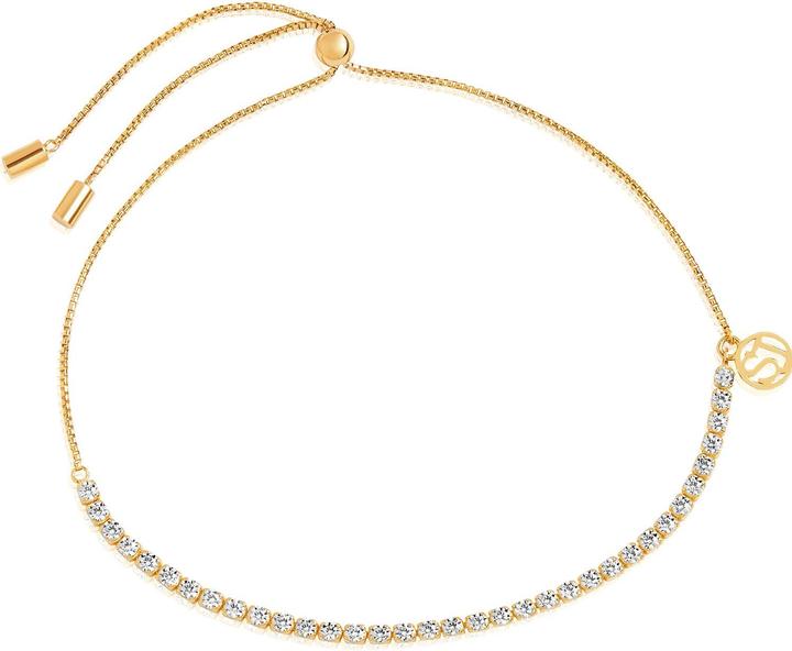 Sif Jakobs Ellera Charming Gold Plated Cubic Zirconia Bracelet SJ-B42032-CZ-SG (28.50 cm, 925er Silber)