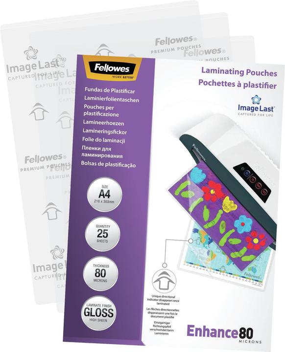 Image du produit Fellowes Améliorer 80 (A4, 25 pièce(s), 80 µm)
