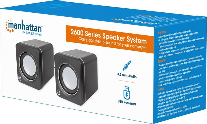 Actual product image Manhattan 2600 Series stereo speakers