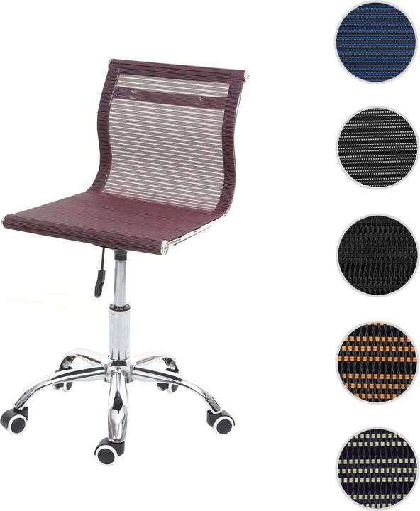 Produktbild Mendler Bürostuhl HWC-K53, Netzbezug Stoff/Textil - weinrot