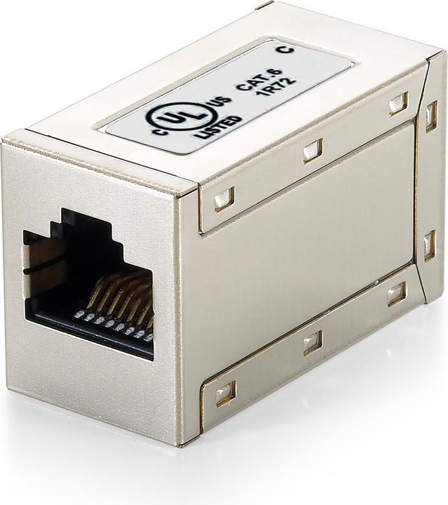equip Verbinder RJ45 1:1 B/B fuer Cat.6 Patchkabel vollgeschirmt Belegung 1:1 (Netzwerk Kupplung)