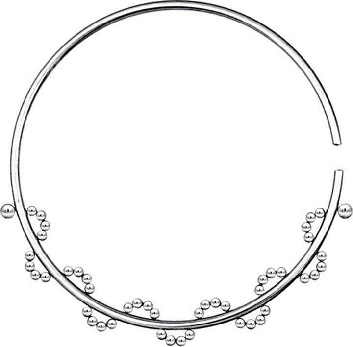 Image du produit Star Piercing Pendentif tunnel anneau argent boules vague (Acier chirurgical 316L)