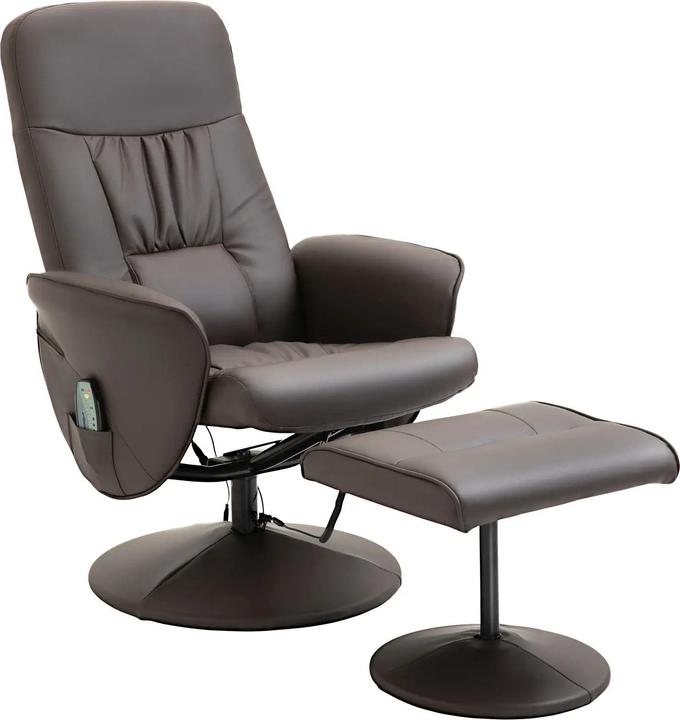 Actual product image Swisshandel24 Relax armchair with footstool Storage space Massage armchair TV armchair Recliner ergonomic chair