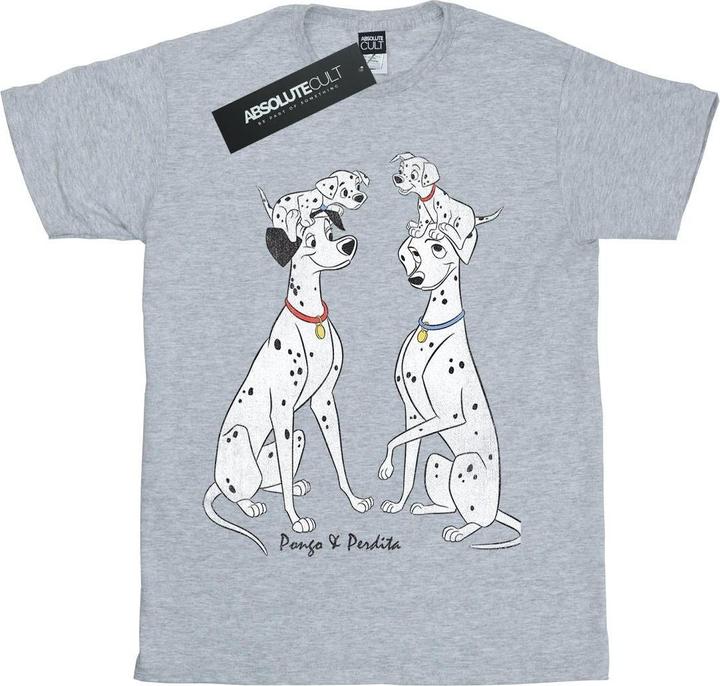 Immagine prodotto Disney 101 Dalmatians Classic Pongo And Perdita Maglietta Ragazzi (152, 158)