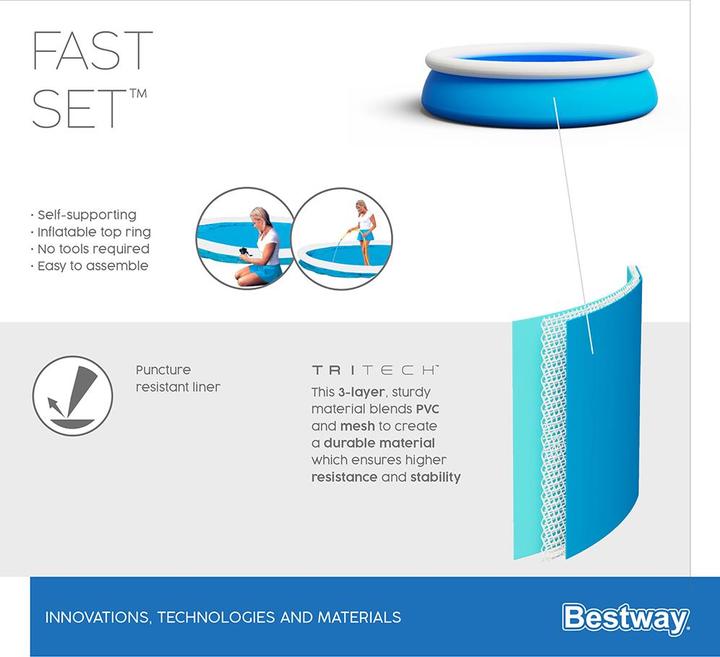 Produktbild Bestway Fast Set Pool Set 457x122cm (Ø 457 x 122 cm)