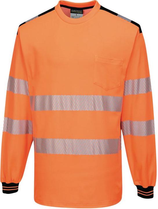 Actual product image Portwest Hi-vis long-sleeved T-shirt T185 (M)