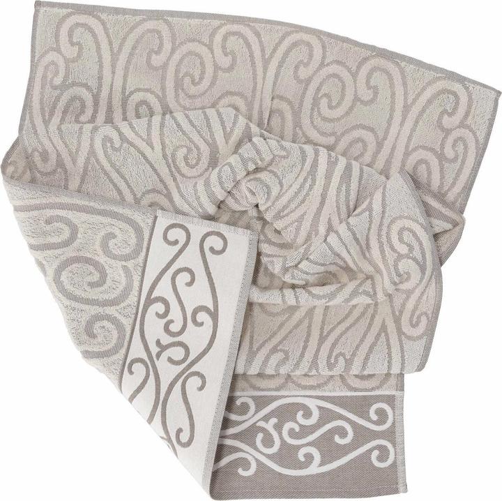 Actual product image Casativo Set of 2 hand and guest towels, 100% cotton, tortora, 60 x 100 cm, 40 x 60 cm (40 x 60 cm, 60 x 100 cm)