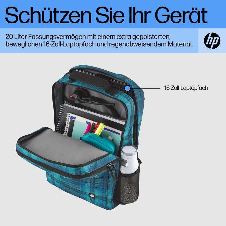 Produktbild HP Campus XL Tartan plaid Backpack (P) (20 l)