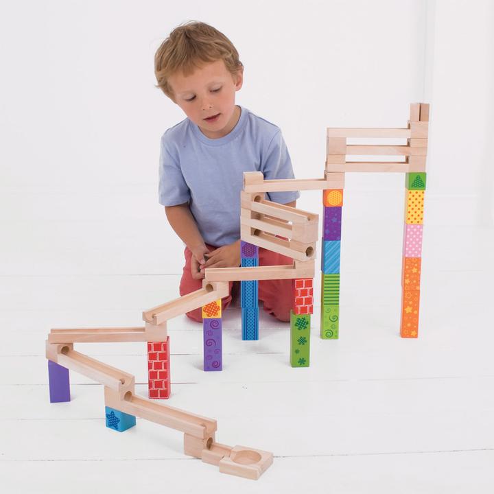Actual product image Bigjigs Houten Knikkerbaan, 53dlg.